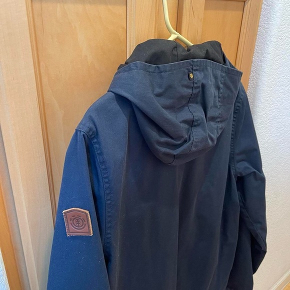 Men’s Blue Element Hooded Jacket Size Medium - Picture 6 of 7